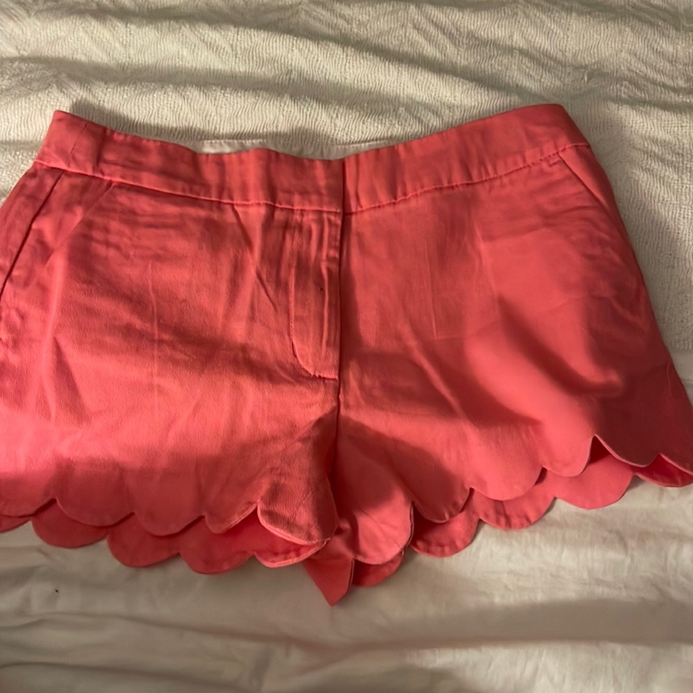 Crewcuts pink scalloped shorts size 12
